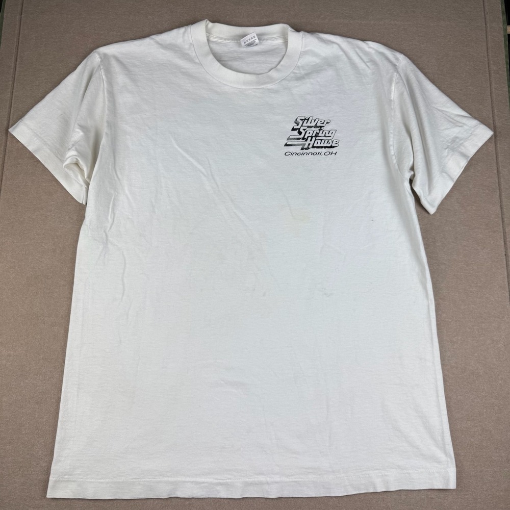 Vintage Silver Spring House Mens XL Cincinnati Single Stitch USA Diner Shirt